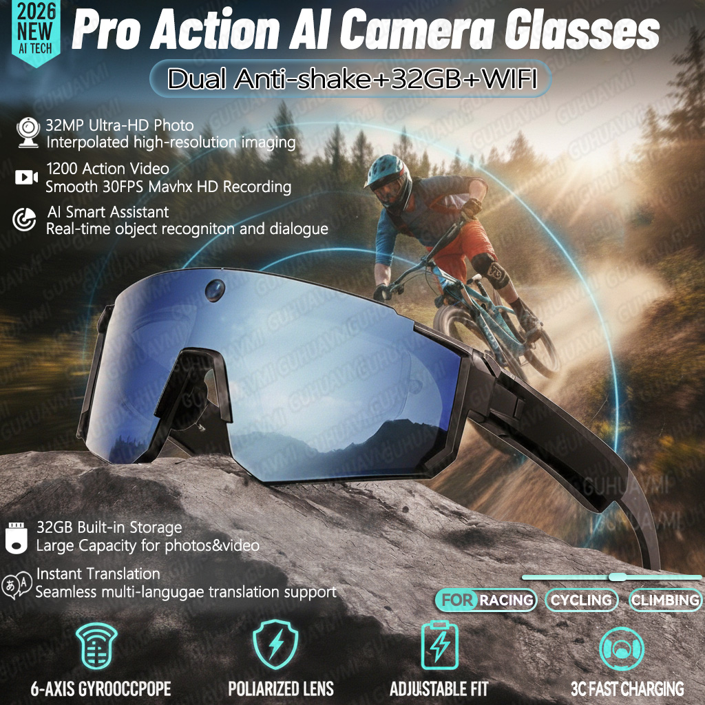 Smart Glasses Lens - Kacamata pintar AI baru untuk pengambilan