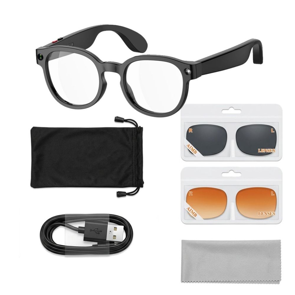 Smart Glasses Lens - Kacamata Pintar AI 2 in 1,