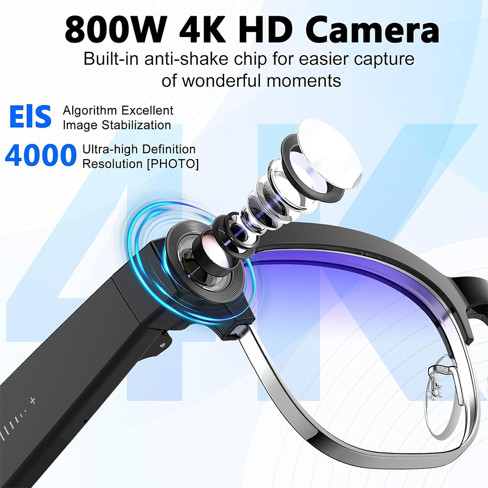 Kacamata Pintar AI 4K Kamera 8 - Smart Glasses Lens ulasan dan harga