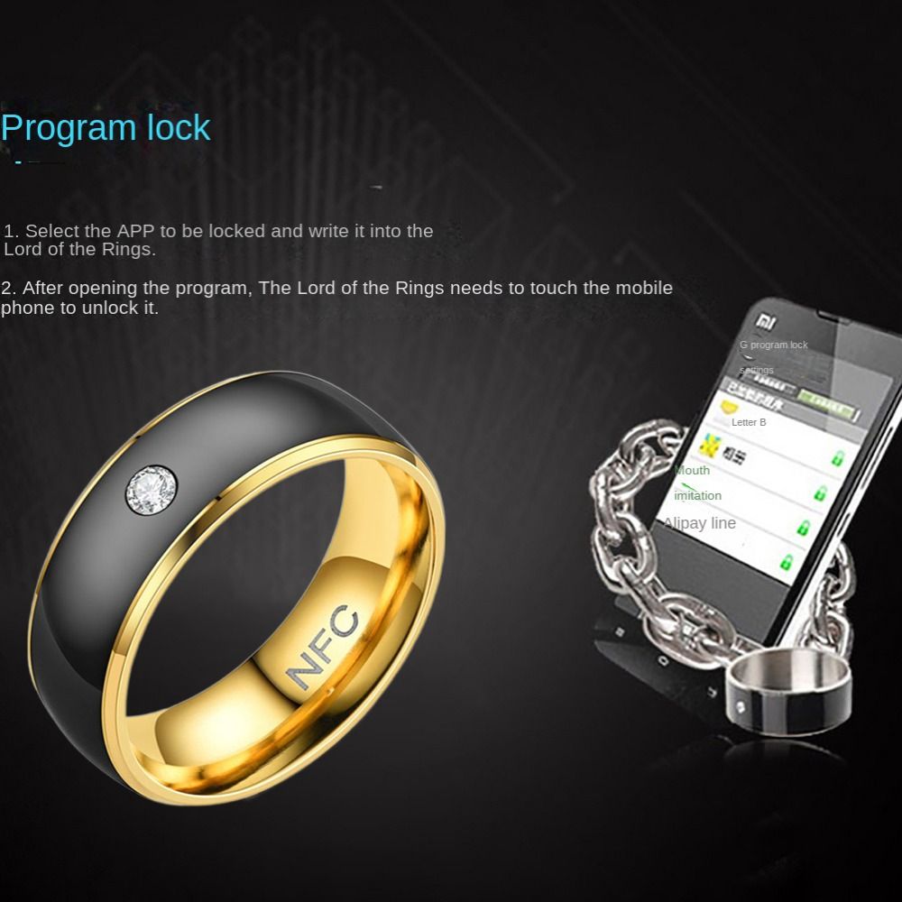 Cincin Pintar NFC Stainless St - Smart Ring Nfc Pay ulasan dan harga
