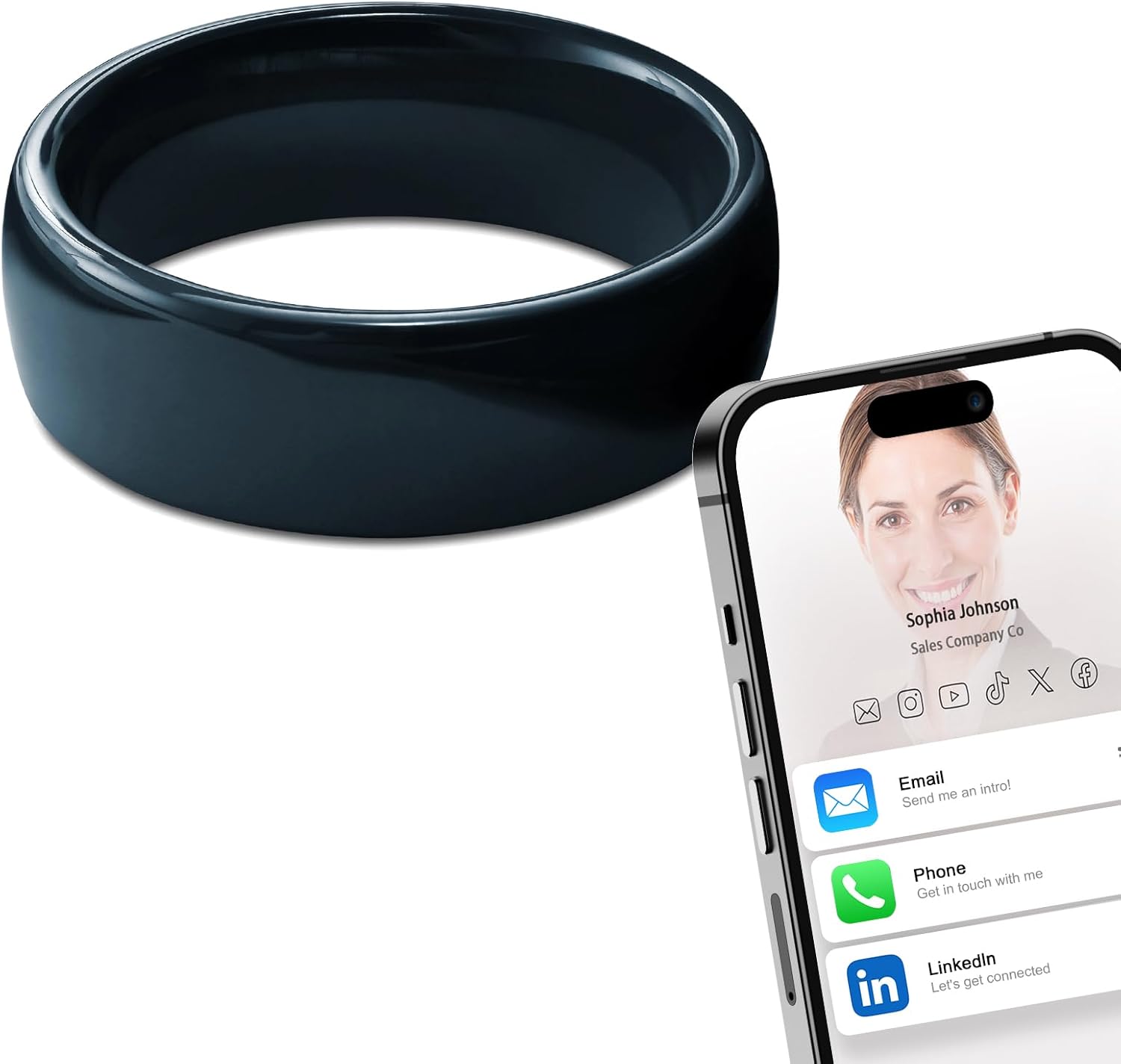 Ntag215 NFC Cincin Pintar Kera - Smart Ring Nfc Pay ulasan dan harga